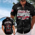 Carolina Hurricanes 2026 Stanley Cup Champions Short Sleeve Button-Down Shirt – HOATT19397