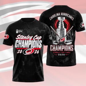 Carolina Hurricanes 2026 Stanley Cup Champions 3D Apparel - HOATT19353