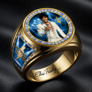 Elvis Presley 3D Engraved Ring - HOATT19240