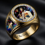 Elvis Presley 3D Engraved Ring – HOATT19281