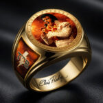 Elvis Presley 3D Engraved Ring – HOATT19282