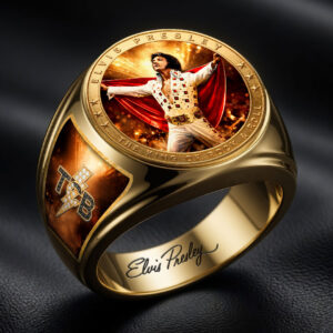 Elvis Presley 3D Engraved Ring - HOATT19283