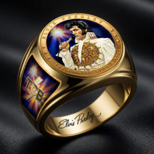 Elvis Presley 3D Engraved Ring - HOATT19293