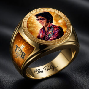 Elvis Presley 3D Engraved Ring - HOATT19335