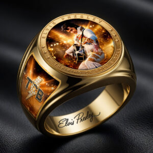 Elvis Presley 3D Engraved Ring - HOATT19336