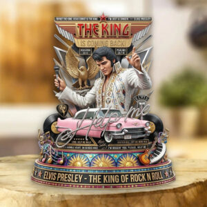 Elvis Presley Custom Shape Acrylic Plaque - TMTHU7334