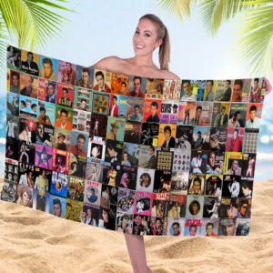 Elvis Presley Rectangle Beach Towel - TMTHU7290