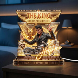 Elvis Presley Custom Shape Acrylic Light Box - TMTHU7170