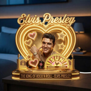 Elvis Presley Custom Shape Acrylic Light Box - TMTHU7295