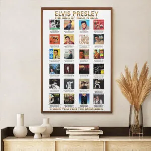 Elvis Presley Rectangle Canvas With Inner Frame - TMTHU7289