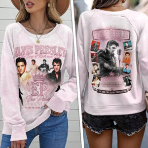 Elvis Presley Round Neck Raglan Sleeve Sweatshirt – TMTHU7629