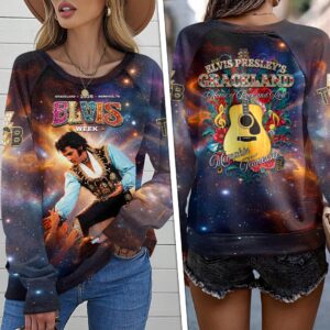 Elvis Presley Elvis Week 2026 Round Neck Raglan Sleeve Sweatshirt – HOATT19550