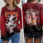 Elvis Presley Round Neck Raglan Sleeve Sweatshirt – TMTHU7283