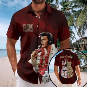 Elvis Presley Short Sleeve Button-Down Shirt – TMTHU7563