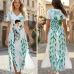 Elvis Presley Short Sleeve Maxi Dress – HOATT19394