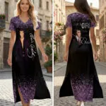 Elvis Presley Short Sleeve Maxi Dress – HOATT19395