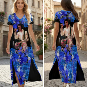 Elvis Presley Short Sleeve Maxi Dress - HOATT19418