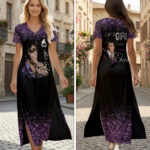 Elvis Presley Short Sleeve Maxi Dress – HOATT19420
