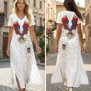Elvis Presley Short Sleeve Maxi Dress - HOATT19481