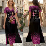 Elvis Presley Short Sleeve Maxi Dress – HOATT19508