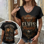 Elvis Presley 3D Women’s V-Neck T-Shirt – TANTN24451