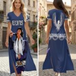 Elvis Presley Short Sleeve Maxi Dress – HOATT19703
