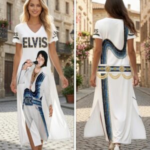 Elvis Presley Short Sleeve Maxi Dress - HOATT19704