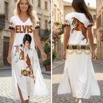 Elvis Presley Short Sleeve Maxi Dress – HOATT19429
