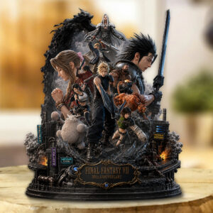 Final Fantasy VII 30th Anniversary Custom Shape Acrylic Plaque - GNE7608
