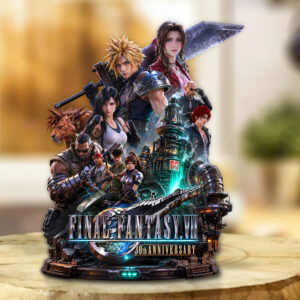 Final Fantasy VII 30th Anniversary Custom Shape Acrylic Plaque - GNE7510