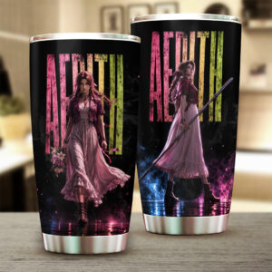 Final Fantasy VII x Aerith Gainsborough 30th Anniversary Tumbler Cup - GNE7896