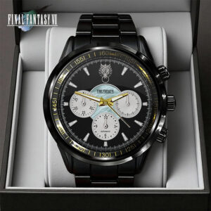 Final Fantasy VII x Cloud Strife Black Stainless Steel Watch - GNE7395