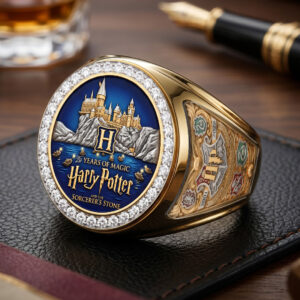 Harry Potter 25th Anniversary 2026 3D Engraved Ring - TMTHU7470