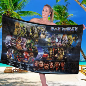 Iron Maiden Rectangle Beach Towel - TMTHU7658