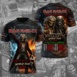 Iron Maiden 2026 World Tour 3D Apparel - TMTHU7272