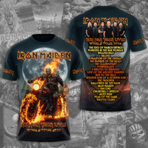 Iron Maiden 2026 World Tour 3D Apparel - TMTHU7423