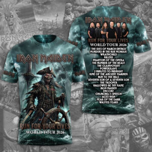 Iron Maiden 2026 World Tour 3D Apparel - TMTHU7426