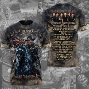 Iron Maiden 2026 World Tour 3D Apparel - TMTHU7427