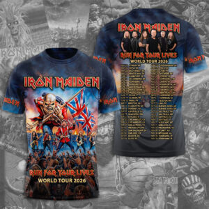 Iron Maiden 2026 World Tour 3D Apparel - TMTHU7765