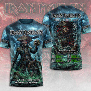 Iron Maiden 2026 World Tour 3D Apparel - TMTHU7455