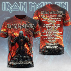 Iron Maiden 2026 World Tour 3D Apparel - TMTHU7521