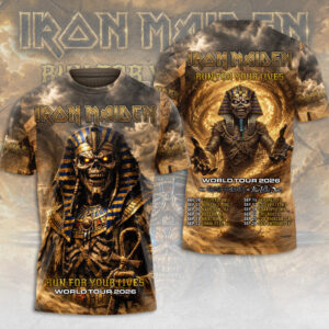 Iron Maiden 2026 World Tour 3D Apparel - TMTHU7797