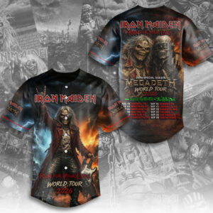 Iron Maiden 2026 World Tour Baseball Jersey - TMTHU7310