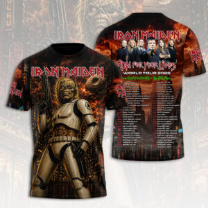 Iron Maiden 2026 World Tour 3D Apparel - HOATT19141