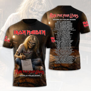 Iron Maiden 2026 World Tour 3D Apparel - HOATT19412