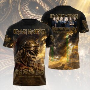 Iron Maiden 2026 World Tour 3D Apparel - HOATT19555