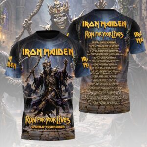 Iron Maiden 2026 World Tour 3D Apparel - HOATT19560