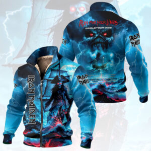 Iron Maiden 2026 World Tour Thick Knit Fleece Jacket - HOATT19358