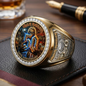 Iron Maiden 3D Engraved Ring - TMTHU7195