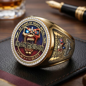 Iron Maiden 3D Engraved Ring - TMTHU7305